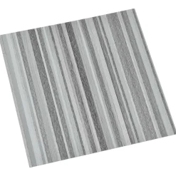 vidaXL Tableros de Suelo 55 pcs Gris Claro 5,11 m² PVC Rayas