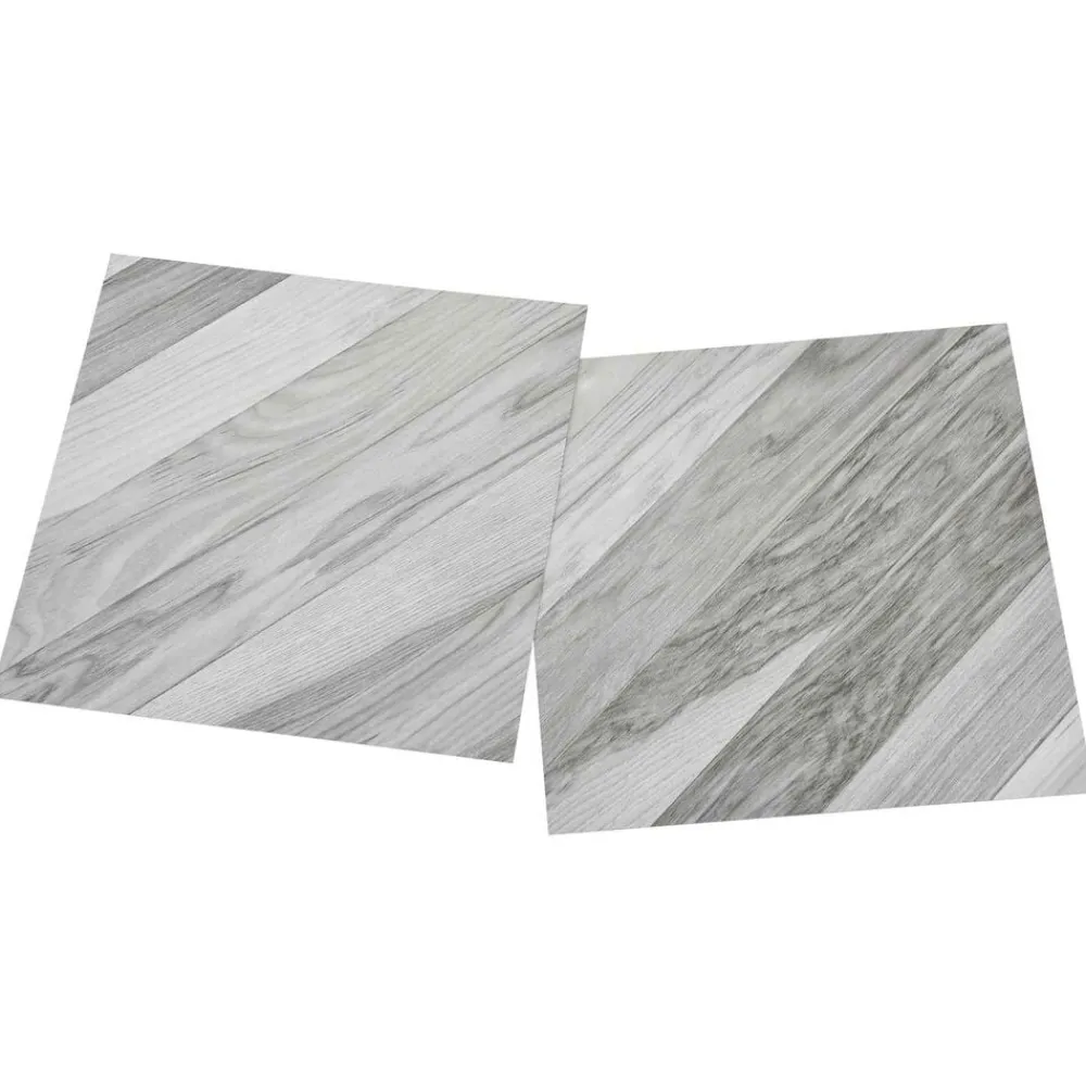 vidaXL Materiales De Construcción-Tableros de Suelo 55 pcs Gris 5,11 m² PVC