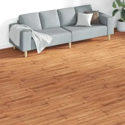 vidaXL Tableros de Suelo 18 pcs Marrón 5,26 m² PVC Aliso Natural Hot
