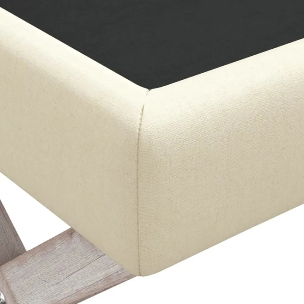 vidaXL Taburete con almacenaje lino 110x45x49 cm Beige