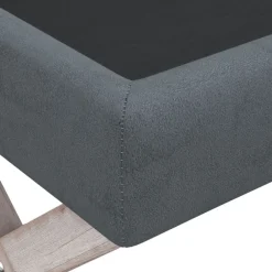 vidaXL Taburete con almacenaje terciopelo 45x45x49 cm Gris oscuro New