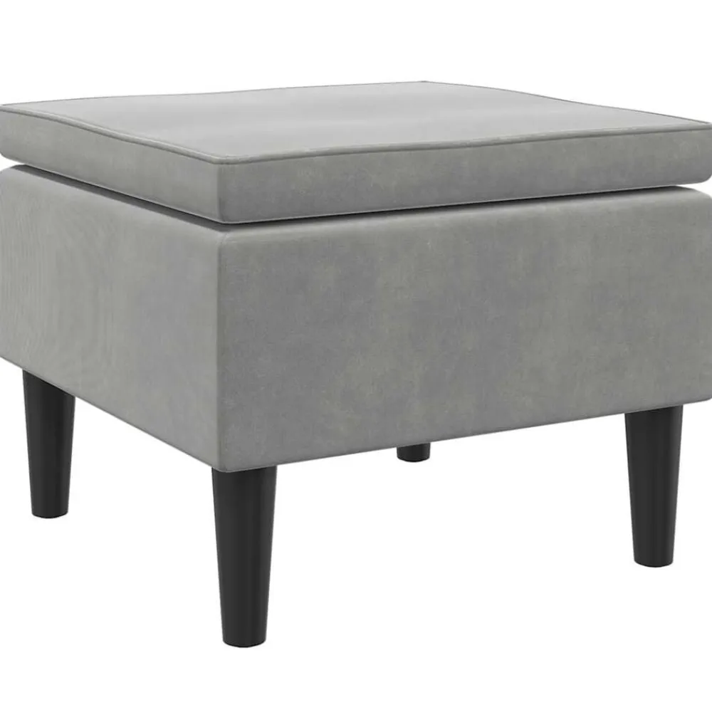 vidaXL Sillas-Taburete con patas de madera y terciopelo