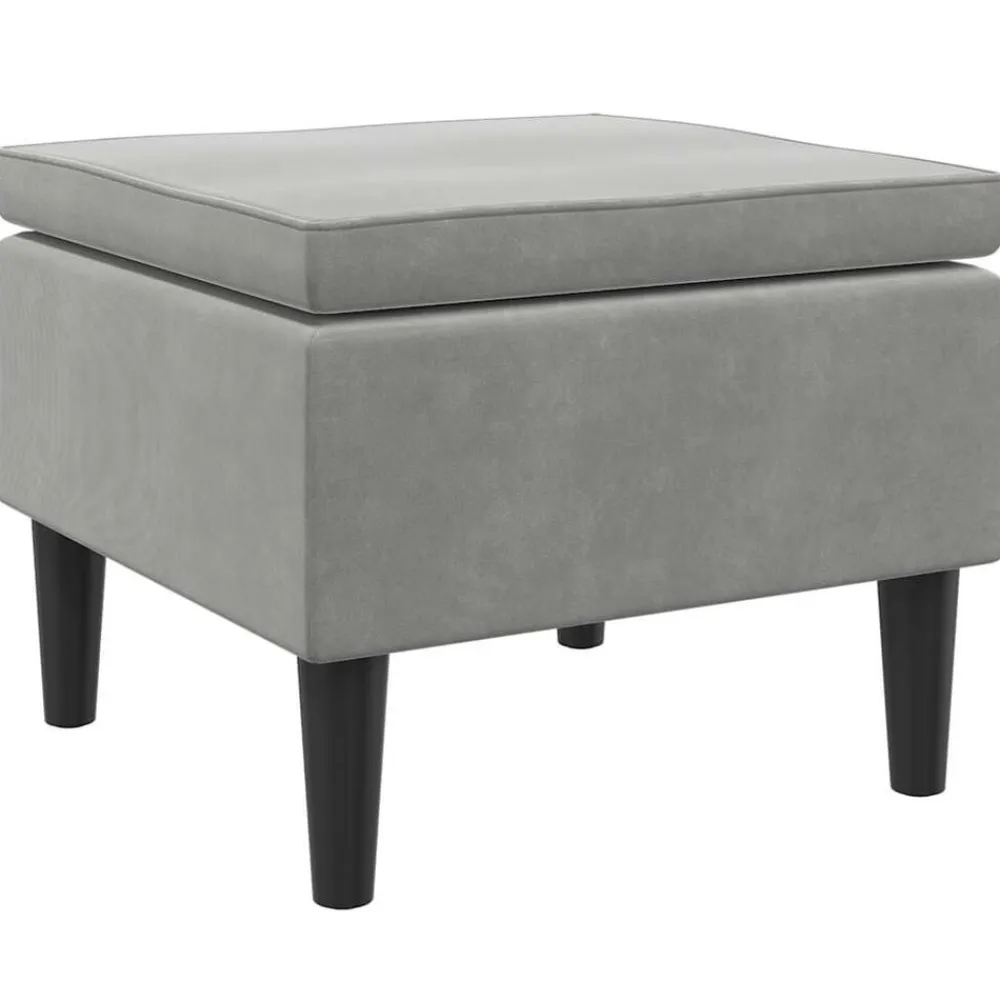 vidaXL Sillas-Taburete con patas de madera y terciopelo