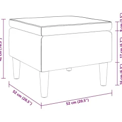 vidaXL Sillas-Taburete con patas de madera y terciopelo