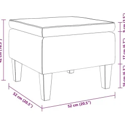 vidaXL Sillas-Taburete con patas de madera terciopelo marrón
