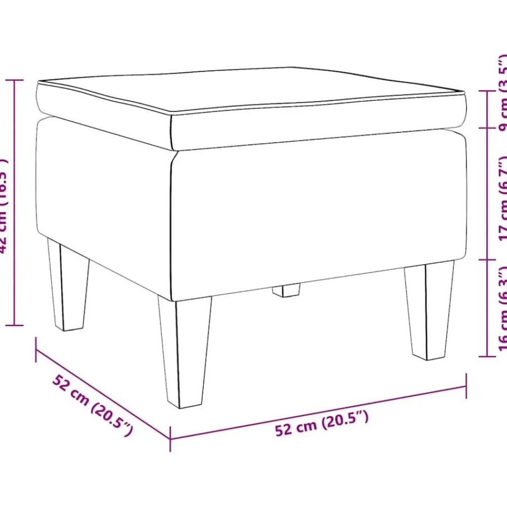 vidaXL Sillas-Taburete con patas de madera terciopelo marrón