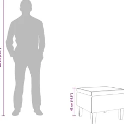 vidaXL Sillas-Taburete con patas de madera terciopelo marrón