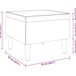 vidaXL Sillas-Taburete con patas de madera terciopelo