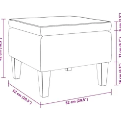 vidaXL Taburete con patas de madera terciopelo Rosa Best