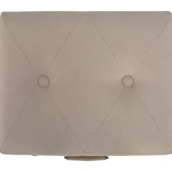 vidaXL Taburete de almacenamiento 40 cm de tela Beige Sale