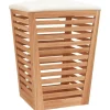 vidaXL Productos Del Hogar-Taburete de baño madera maciza de nogal 40,5x40,5x56 cm