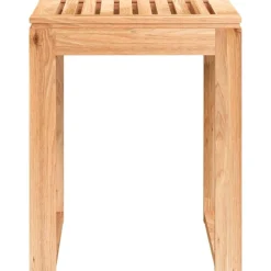 vidaXL Taburete de baño madera maciza nogal 40x30x46 cm Outlet