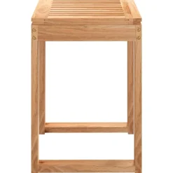 vidaXL Taburete de baño madera maciza nogal 40x30x46 cm Outlet