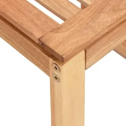 vidaXL Taburete de baño madera maciza nogal 40x30x46 cm Outlet