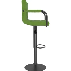 vidaXL Taburete de cocina de terciopelo Verde claro Sale