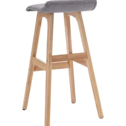 vidaXL Sillas-Taburete de cocina tela gris claro