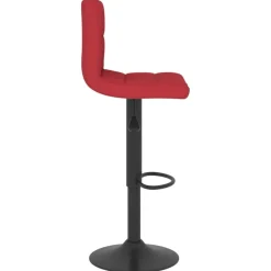 vidaXL Sillas-Taburete de cocina de tela