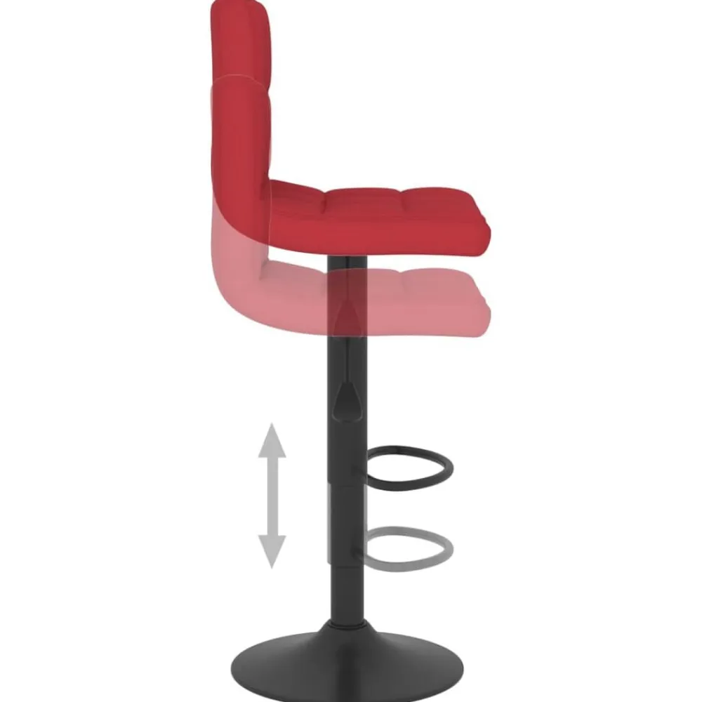 vidaXL Sillas-Taburete de cocina de tela