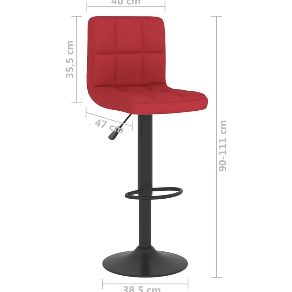 vidaXL Sillas-Taburete de cocina de tela