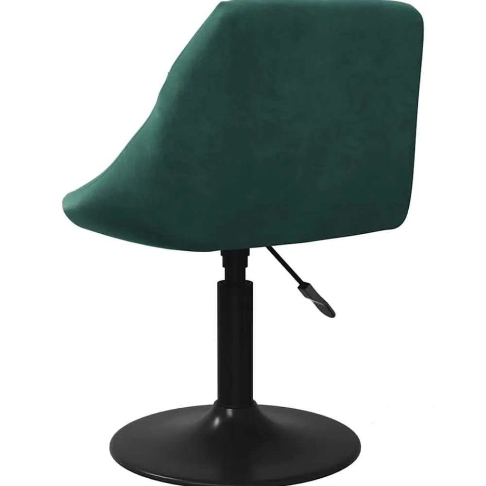 vidaXL Taburete de cocina de terciopelo Verde oscuro Hot