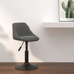 vidaXL Sillas-Taburete de cocina de terciopelo