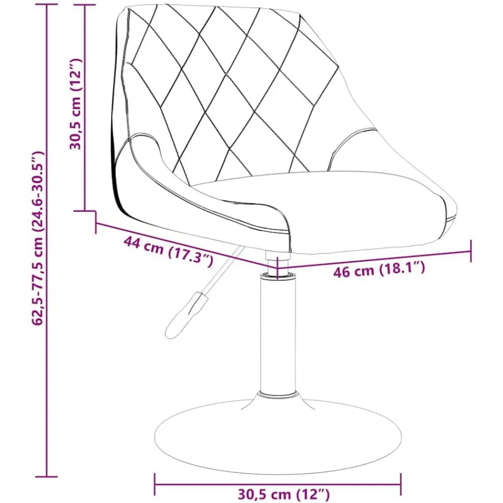 vidaXL Sillas-Taburete de cocina de terciopelo