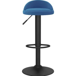 vidaXL Taburete de cocina de terciopelo Azul