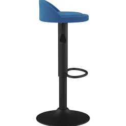 vidaXL Taburete de cocina de terciopelo Azul
