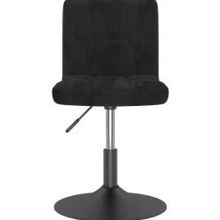 vidaXL Taburete de cocina giratorio de terciopelo Negro Sale
