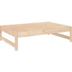 vidaXL Muebles De Jardín-Taburete de jardín madera maciza de pino 120x80 cm