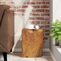 vidaXL Sillas-Taburete de madera maciza de teca