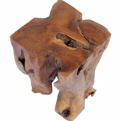 vidaXL Sillas-Taburete de madera maciza de teca
