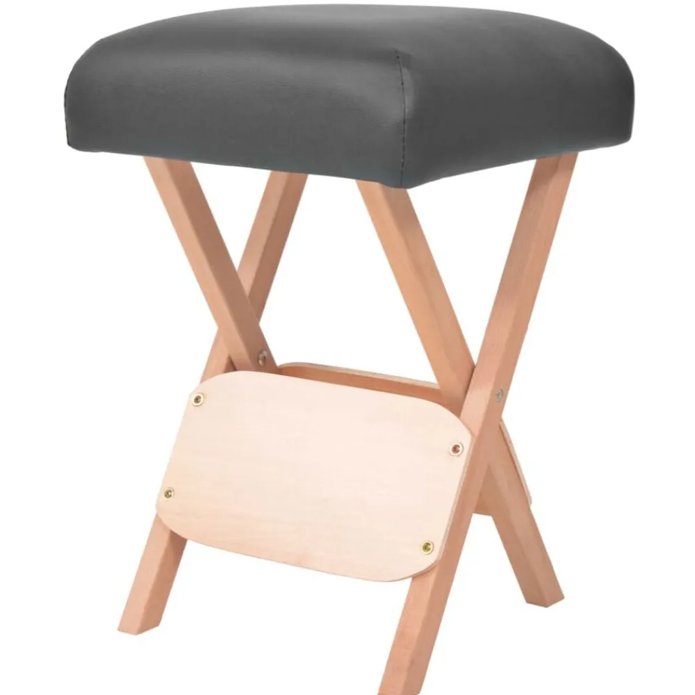 vidaXL Salud Y Belleza-Taburete de masaje plegable con asiento 12 cm de grosor