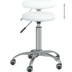 vidaXL Salud Y Belleza-Taburete de masaje cuero sintético