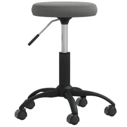 vidaXL Taburete de masaje terciopelo Gris oscuro Clearance