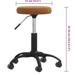 vidaXL Taburete de masajes terciopelo Marrón Marr&oacute;n Best