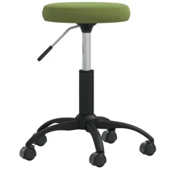 vidaXL Taburete de masaje terciopelo Verde claro Clearance