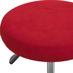 vidaXL Taburete de masaje terciopelo rojo vino Rojo vino tinto Best