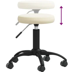 vidaXL Salud Y Belleza-Taburete de masajes terciopelo