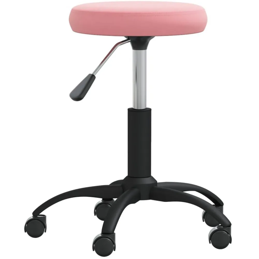 vidaXL Taburete de masajes terciopelo Rosa