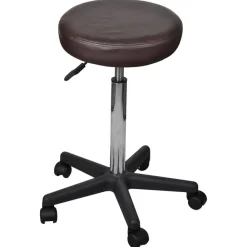 vidaXL Taburete de oficina marrón Marr&oacute;n Outlet