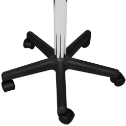 vidaXL Taburete de oficina Negro