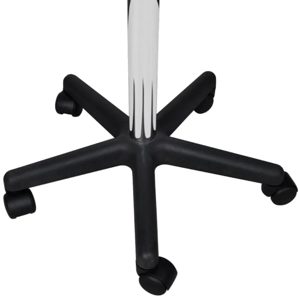 vidaXL Taburete de oficina Negro