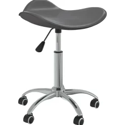 vidaXL Peluquería Y Cosmética-Taburete de salón de belleza de cuero sintético