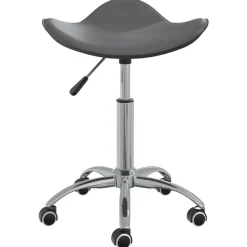 vidaXL Peluquería Y Cosmética-Taburete de salón de belleza de cuero sintético