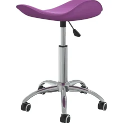 vidaXL Peluquería Y Cosmética-Taburete de salón de belleza de cuero sintético