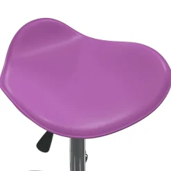 vidaXL Peluquería Y Cosmética-Taburete de salón de belleza de cuero sintético