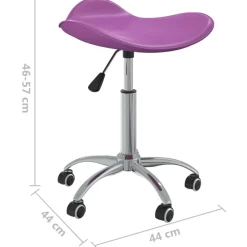 vidaXL Peluquería Y Cosmética-Taburete de salón de belleza de cuero sintético
