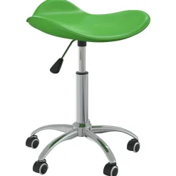 vidaXL Taburete de salón de belleza de cuero sintético Verde Outlet