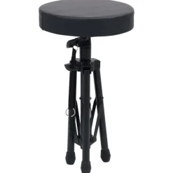 vidaXL Taburete de tambor ajustable redondo negro Outlet